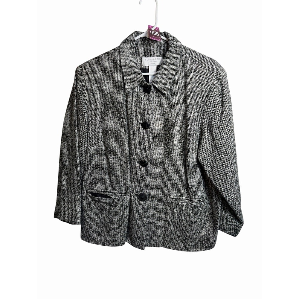 elisabeth liz claiborne womens jacket coat size petite 2P